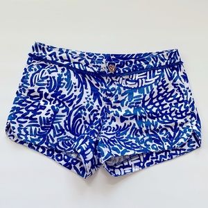 Navy blue and white Lilly Pulitzer shorts